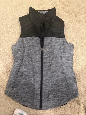 The North Face Black & Gray Two-Tone Quilted Vest
